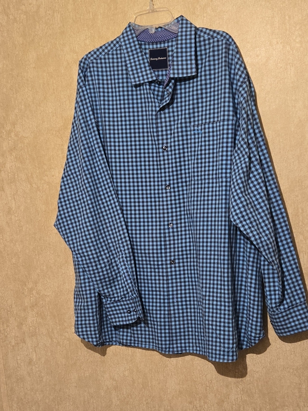 Tommy Bahama Blue & Navy Gingham Button-Down Shirt